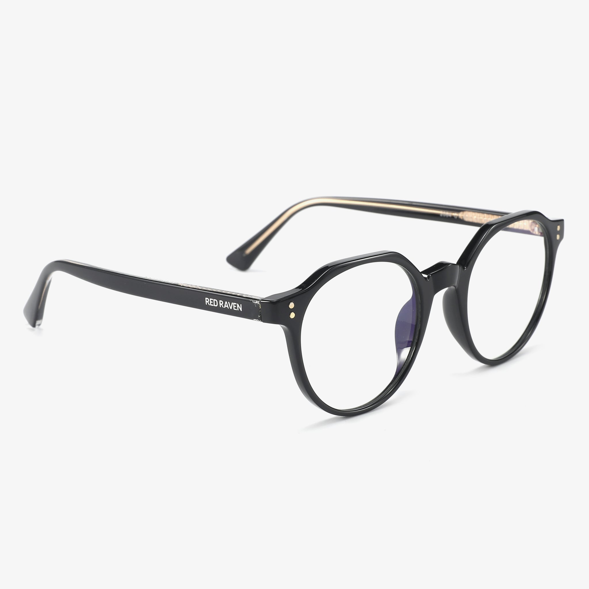 Men's Eyeglasses Red Raven Black