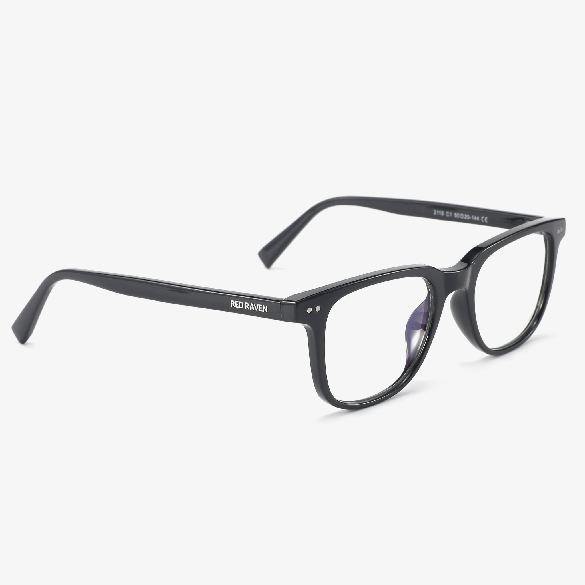 Men's Eyeglasses Red Raven Black