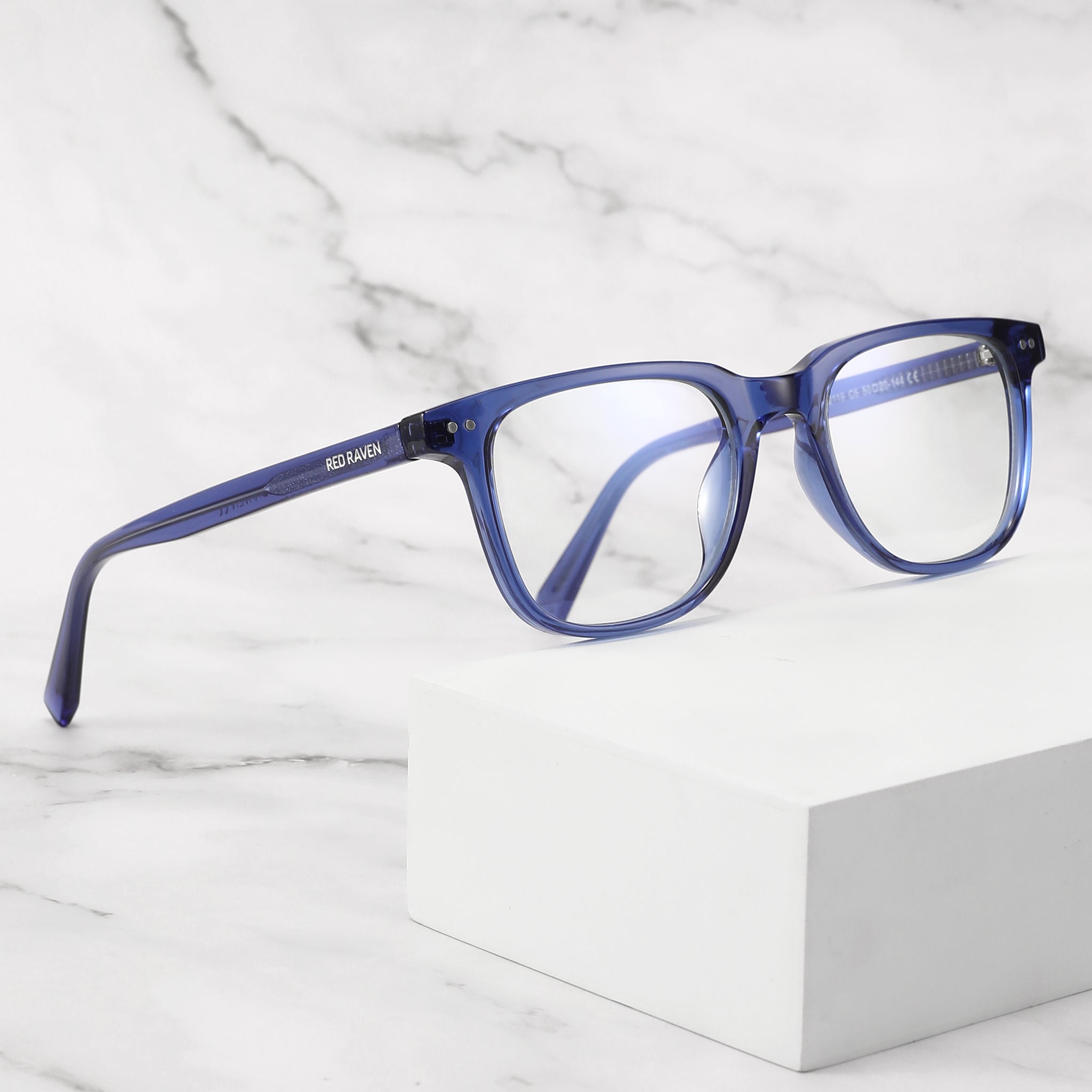 Men's Eyeglasses Red Raven