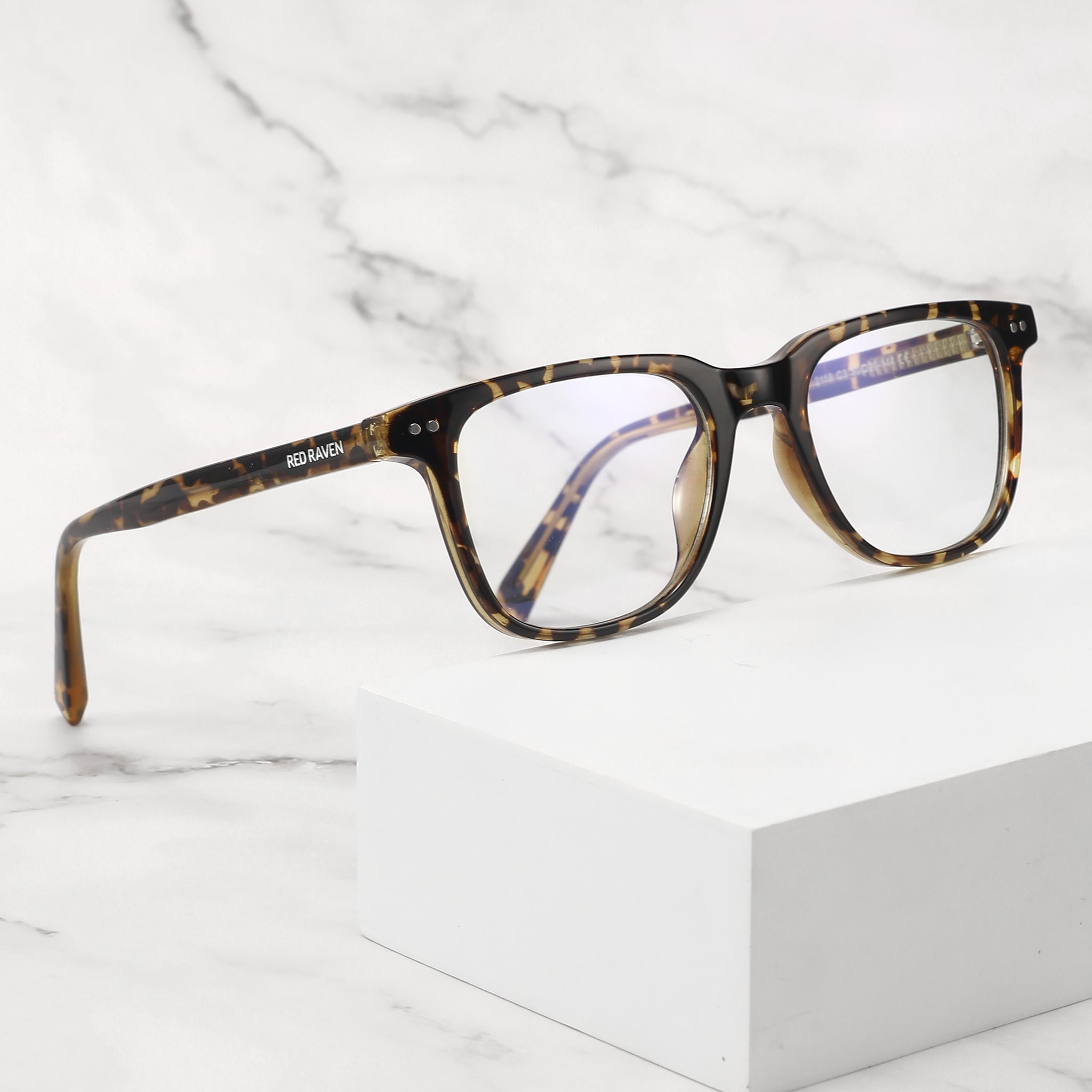 Men's Eyeglasses Red Raven