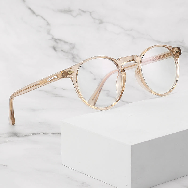 Men's Eyeglasses Red Raven Beige