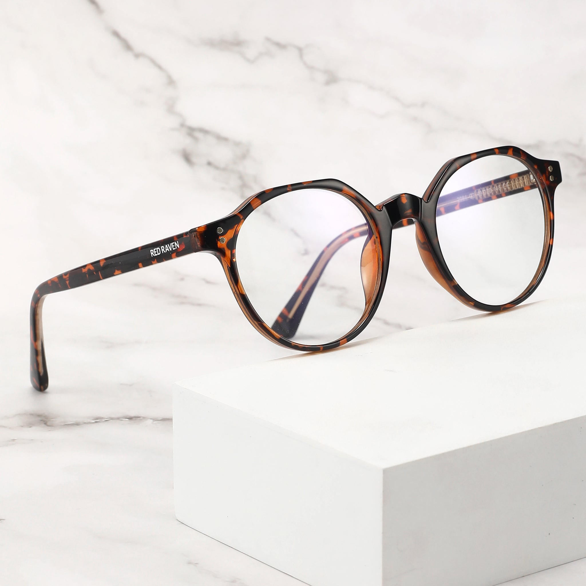 Men's Eyeglasses Red Raven