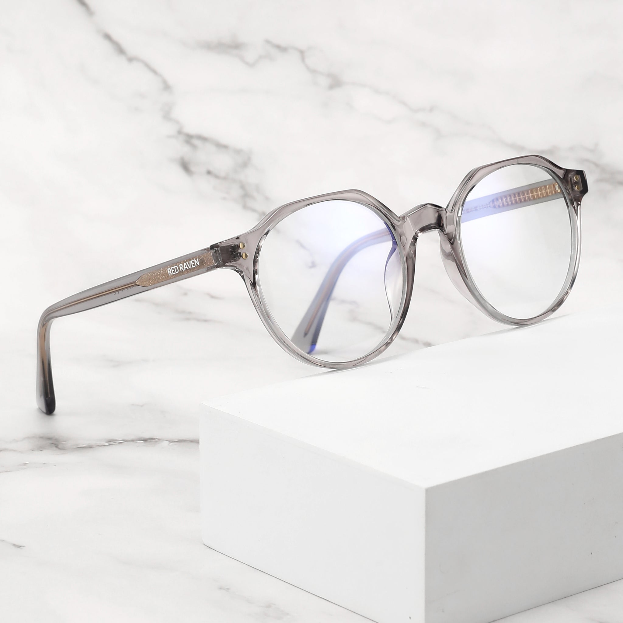 Men's Eyeglasses Red Raven