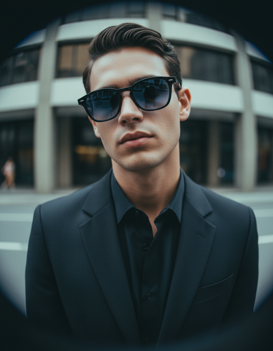 Men's Sunglasses Red Raven Black