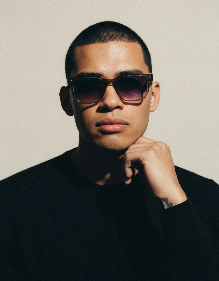 Men's Sunglasses Red Raven Brown