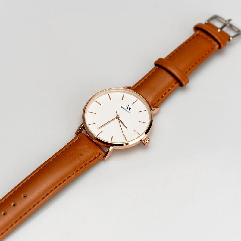 ALPHA ARANCIONE LIGHT-BROWN LEATHER - Red Raven