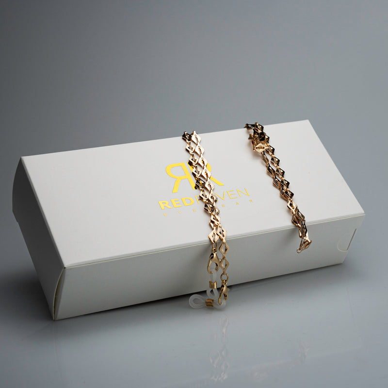 CHAIN RHOMBUS GOLD - Red Raven