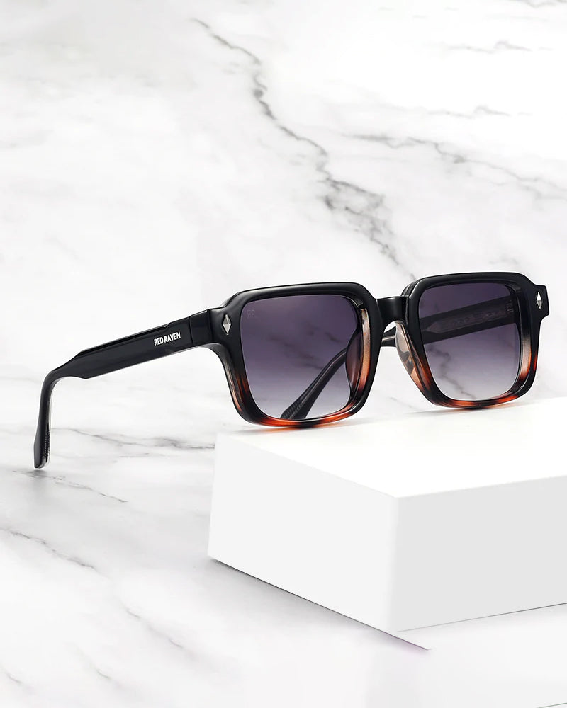 Men's Sunglasses Red Raven Black