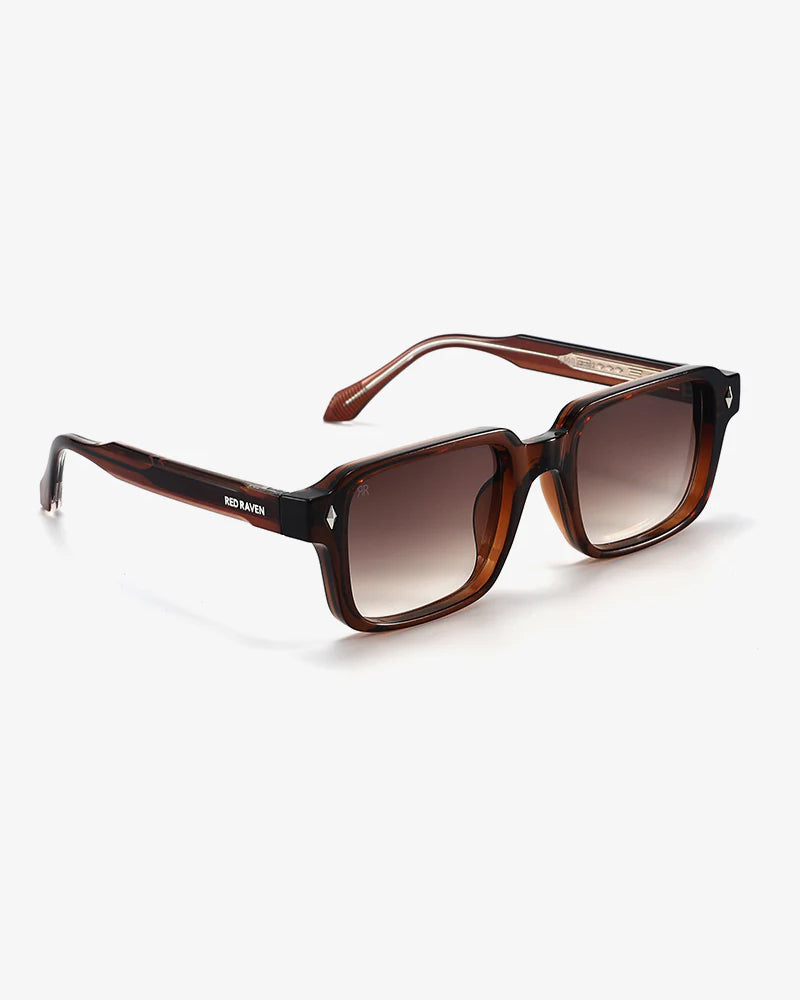 Men's Sunglasses Red Raven Brown