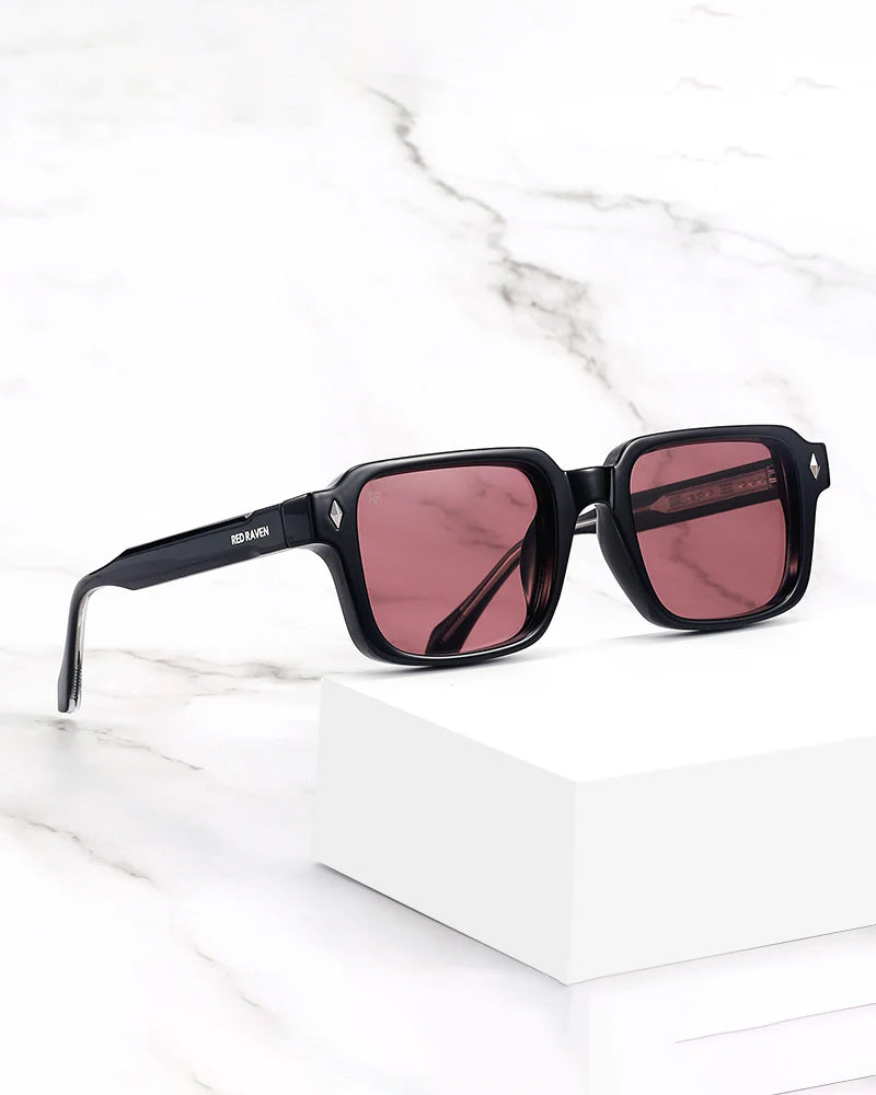 Men's Sunglasses Red Raven Black