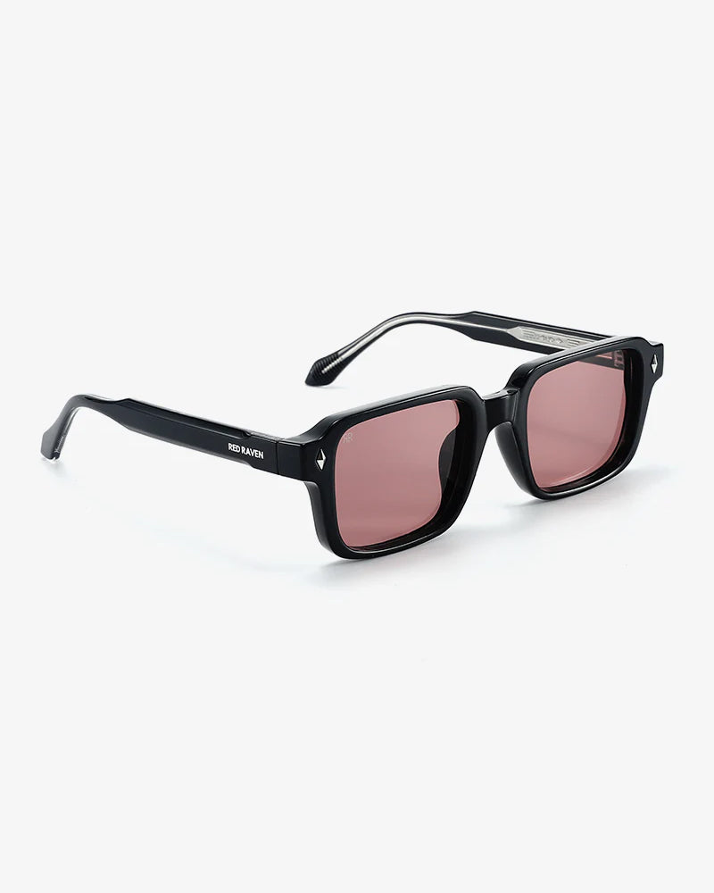 Men's Sunglasses Red Raven Black