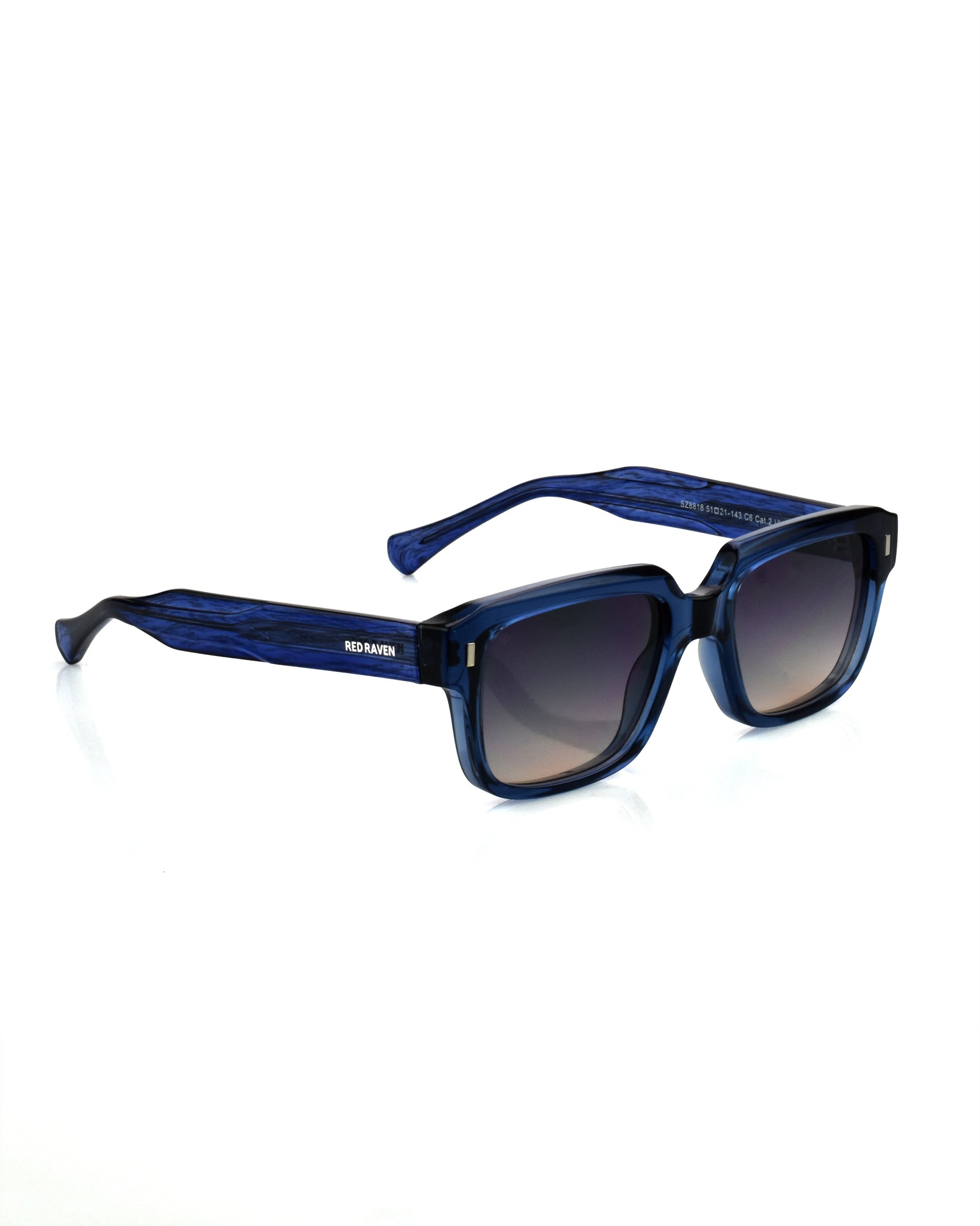 Men's Sunglasses Red Raven Blue