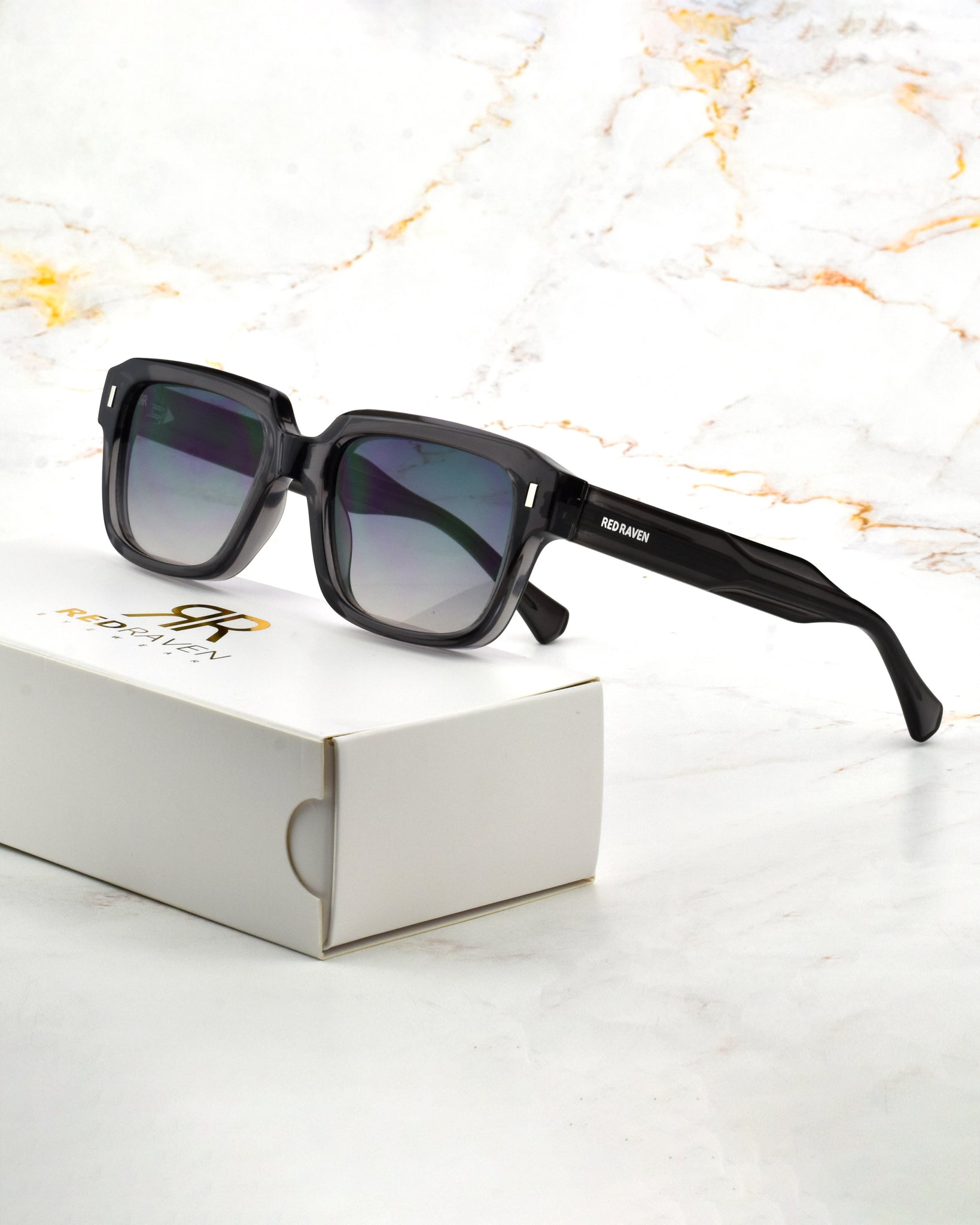 Men's Sunglasses Red Raven Gray