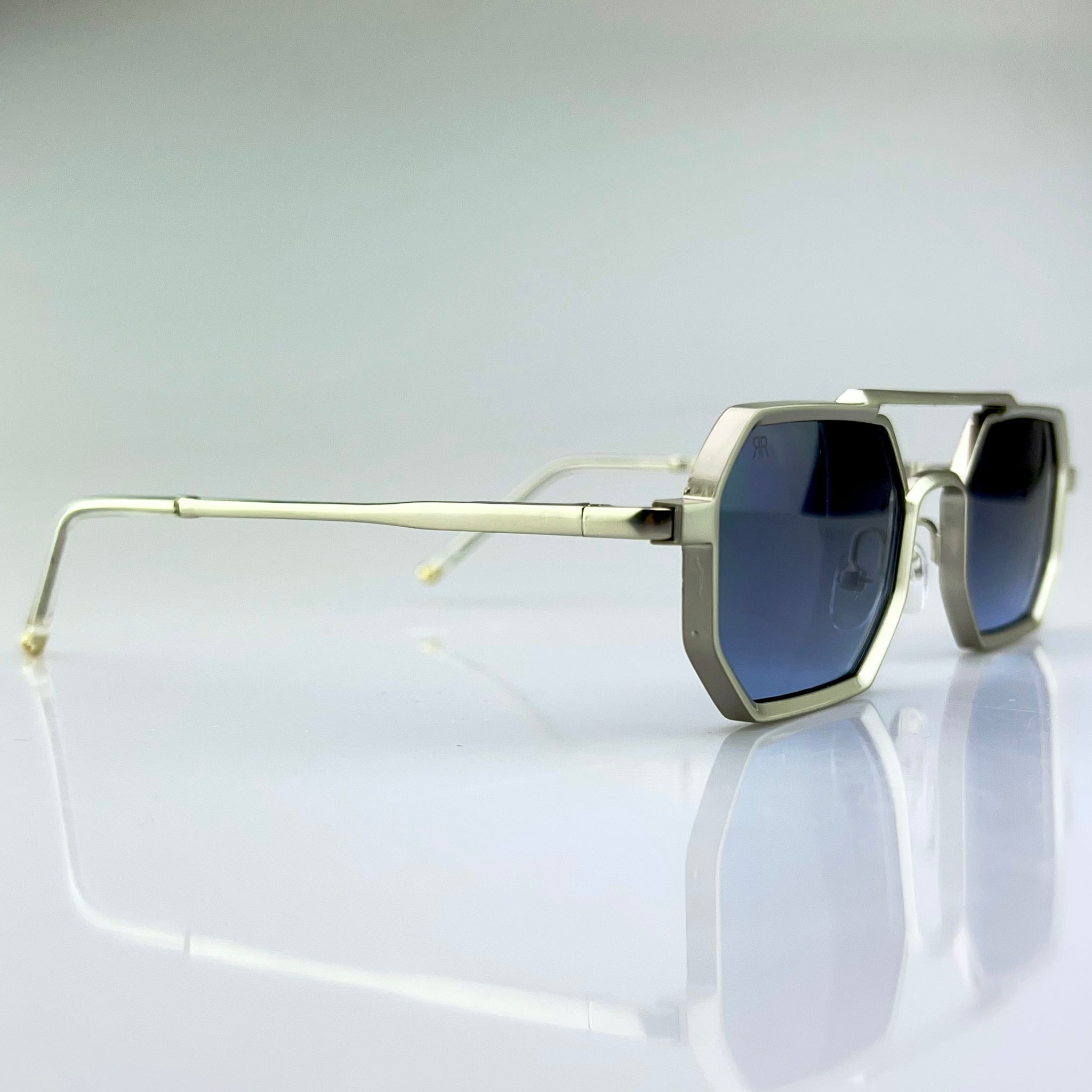 Men's Sunglasses Red Raven Silver