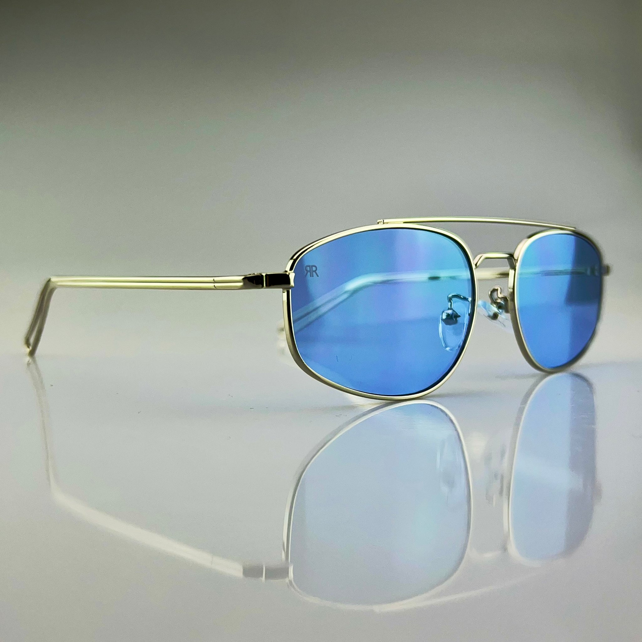 Men's Sunglasses Red Raven Silver