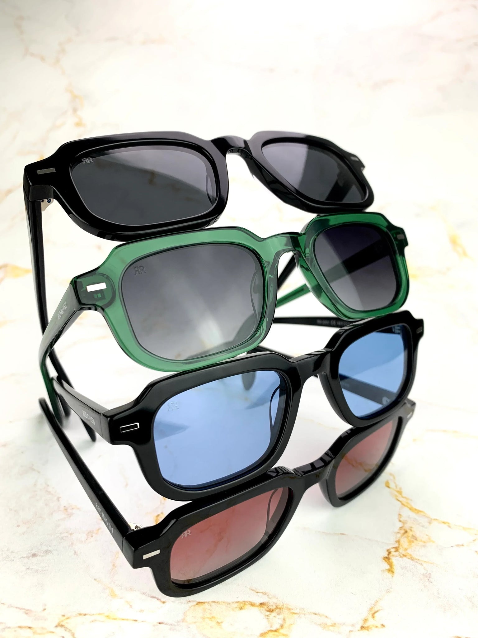 Men's Sunglasses Red Raven Black