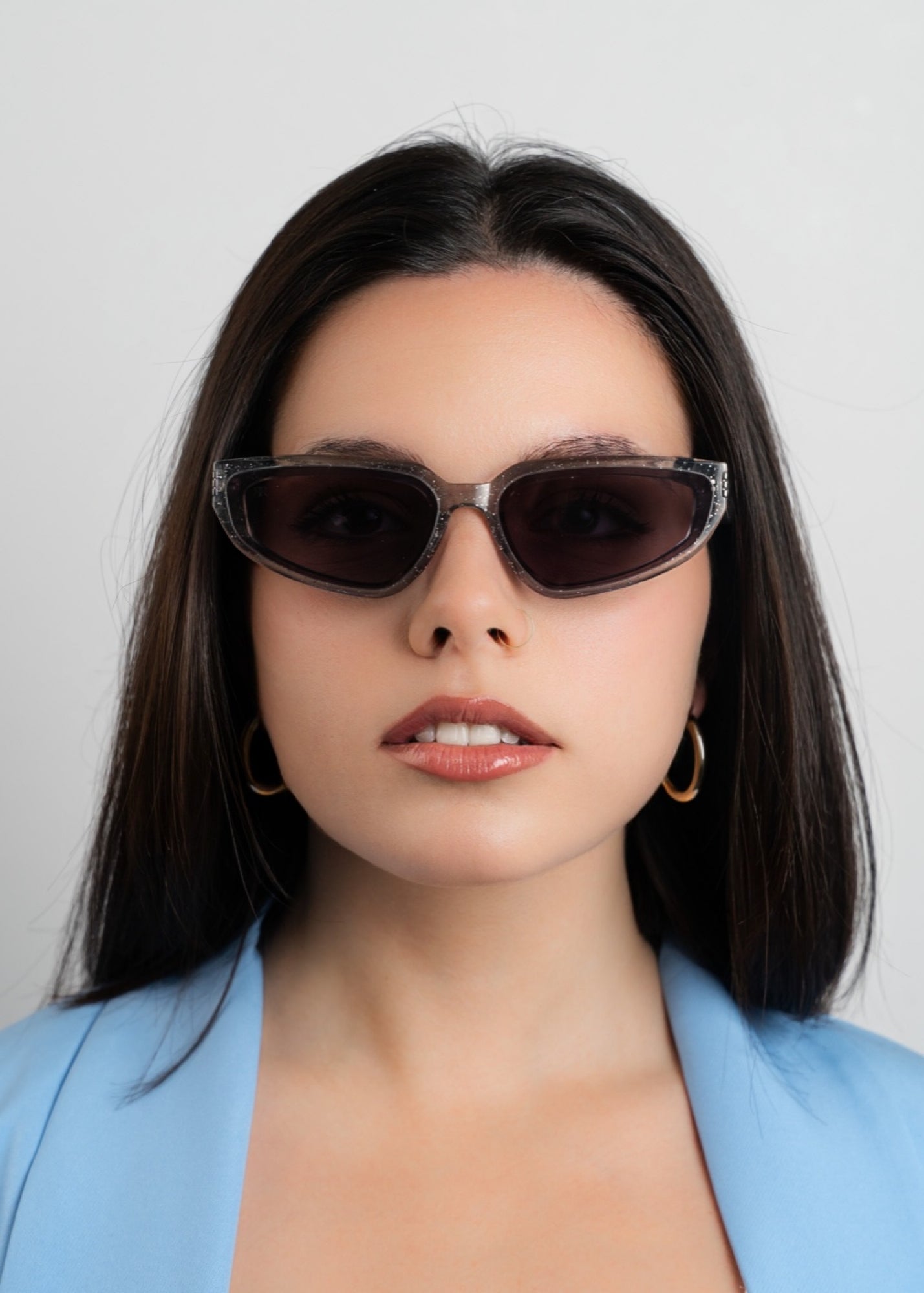 Men's Sunglasses Red Raven White