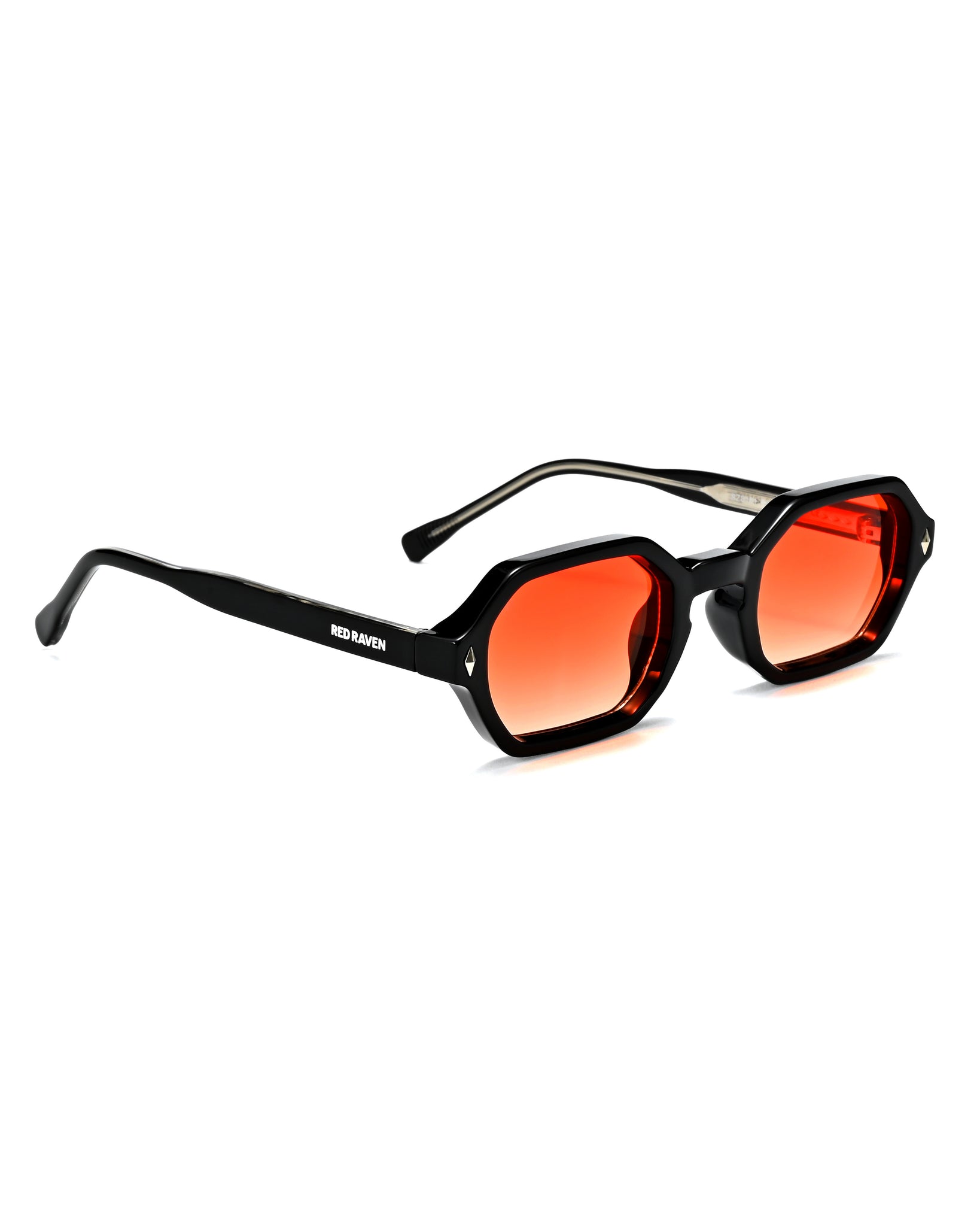 Men's Sunglasses Red Raven Black