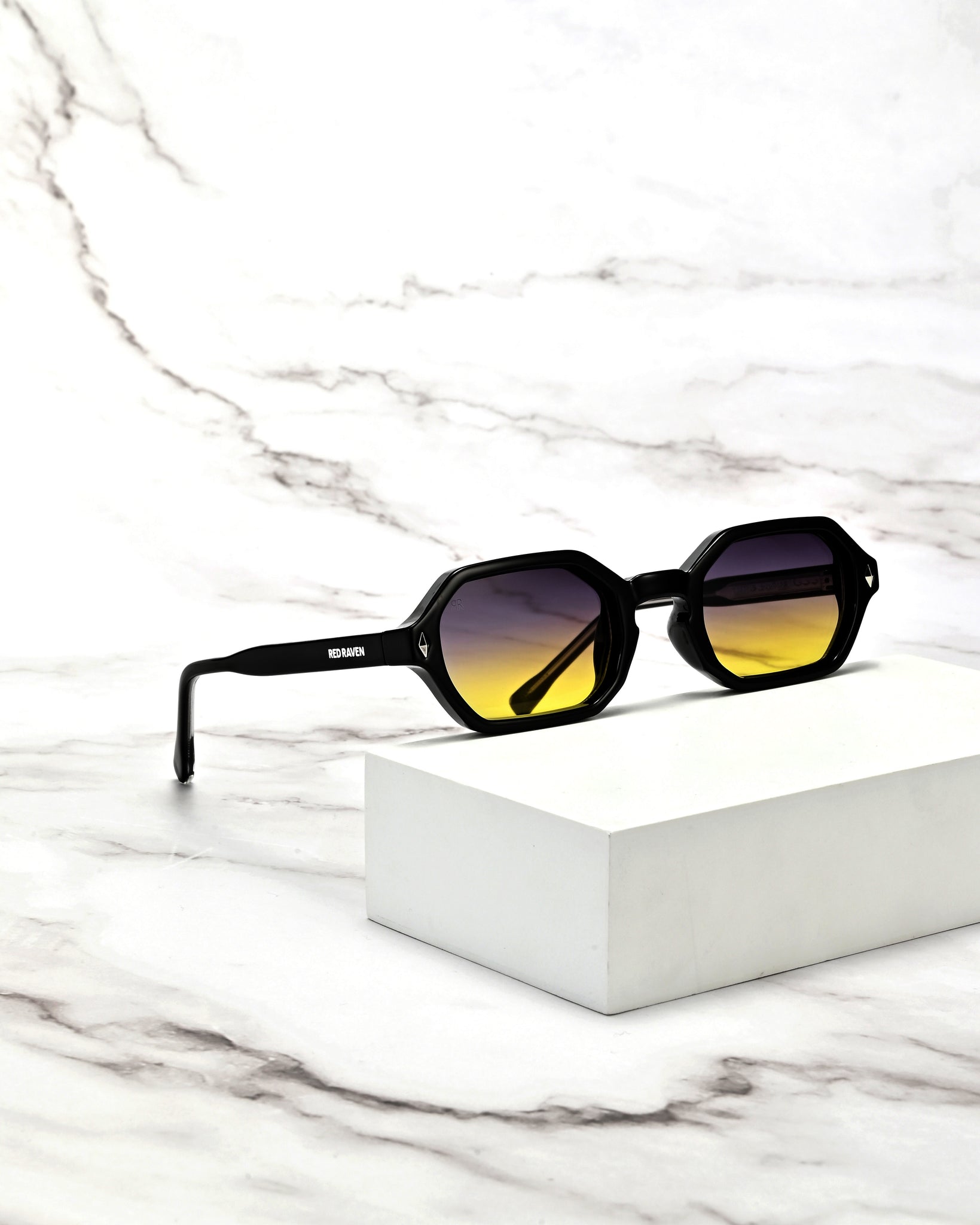 Men's Sunglasses Red Raven Black