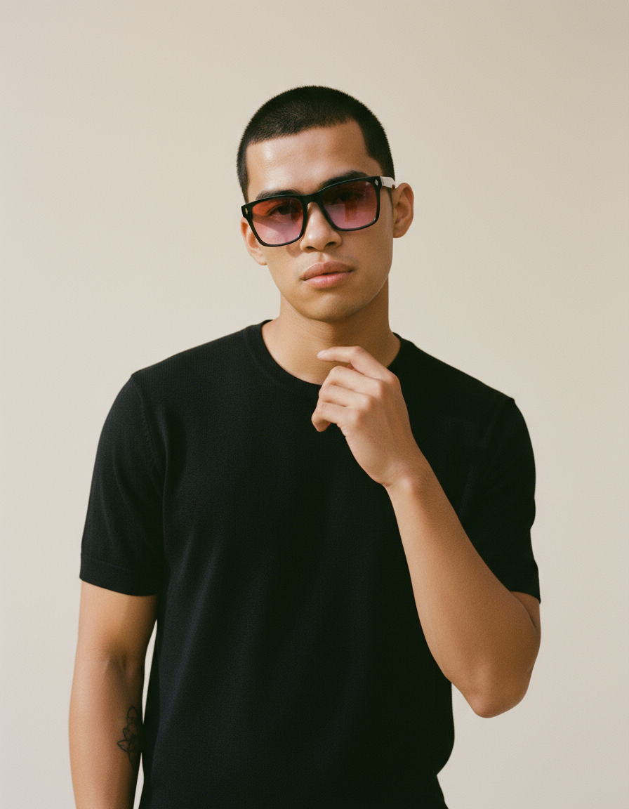 Men's Sunglasses Red Raven Black