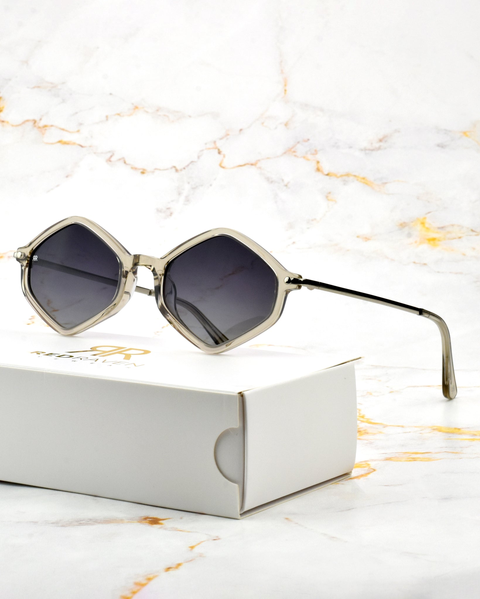 Men's Sunglasses Red Raven Beige