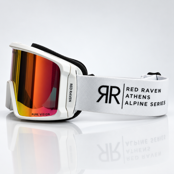 SNOW MASK #ALPINE SERIES WHITE PINK