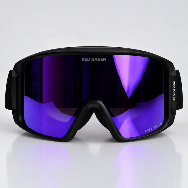 SNOW MASK #ALPINE SERIES BLACK PURPLE