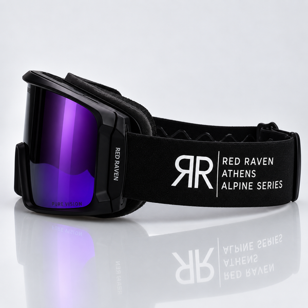 SNOW MASK #ALPINE SERIES BLACK PURPLE