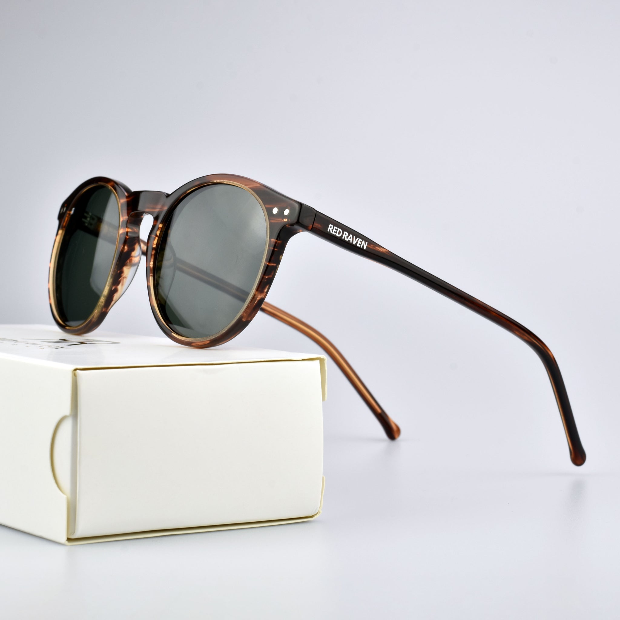 Men's Sunglasses Red Raven Brown