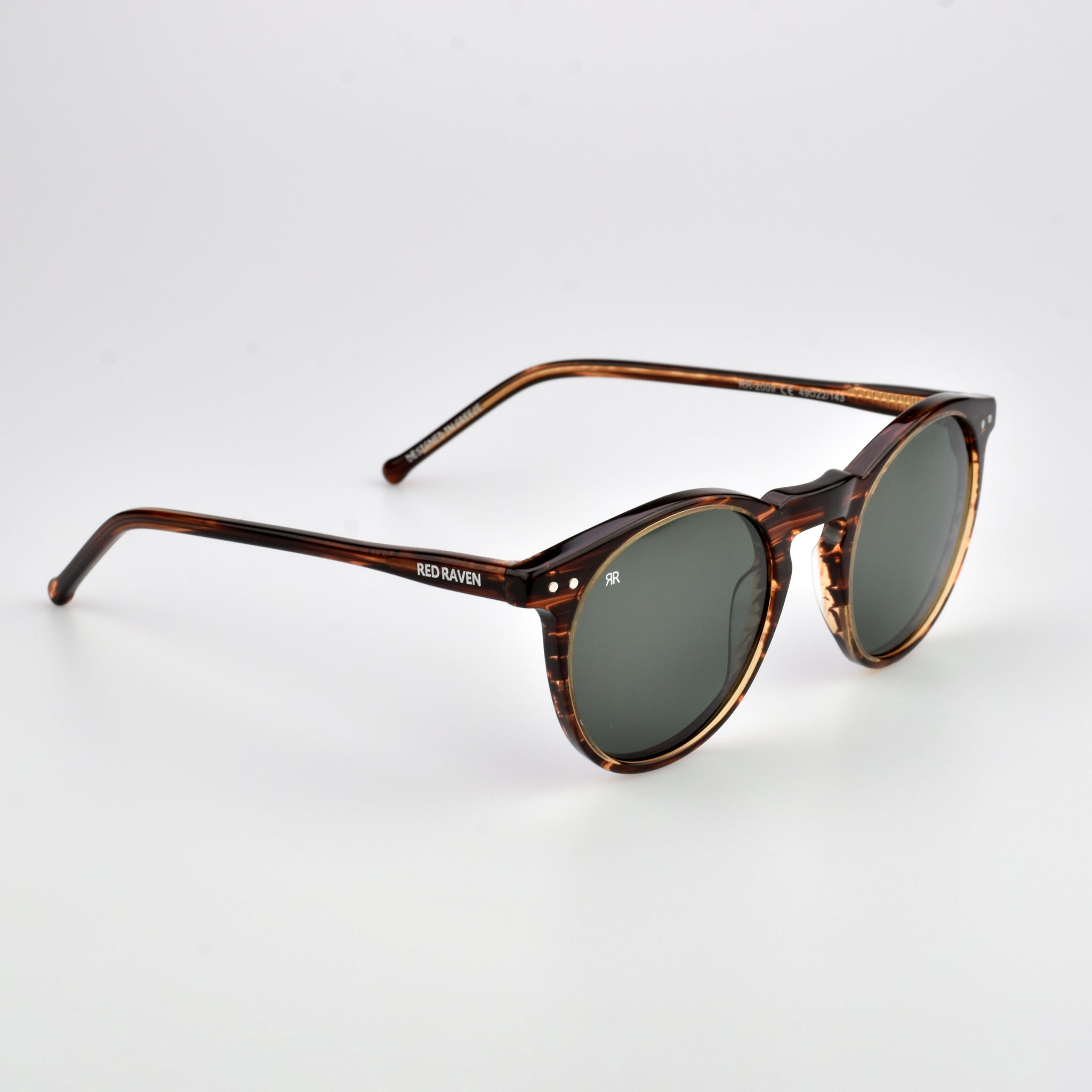 Men's Sunglasses Red Raven Brown