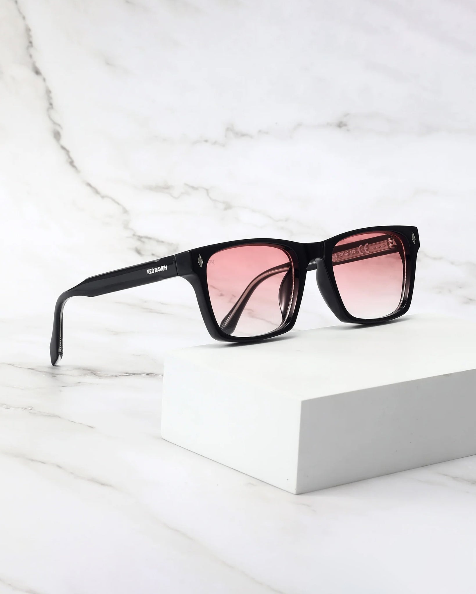 Men's Sunglasses Red Raven Black