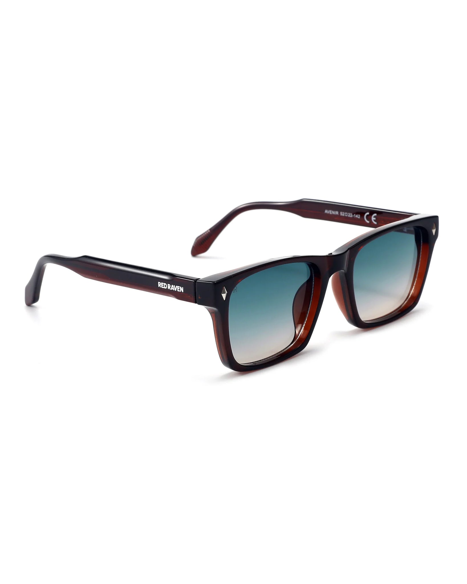 Men's Sunglasses Red Raven Brown