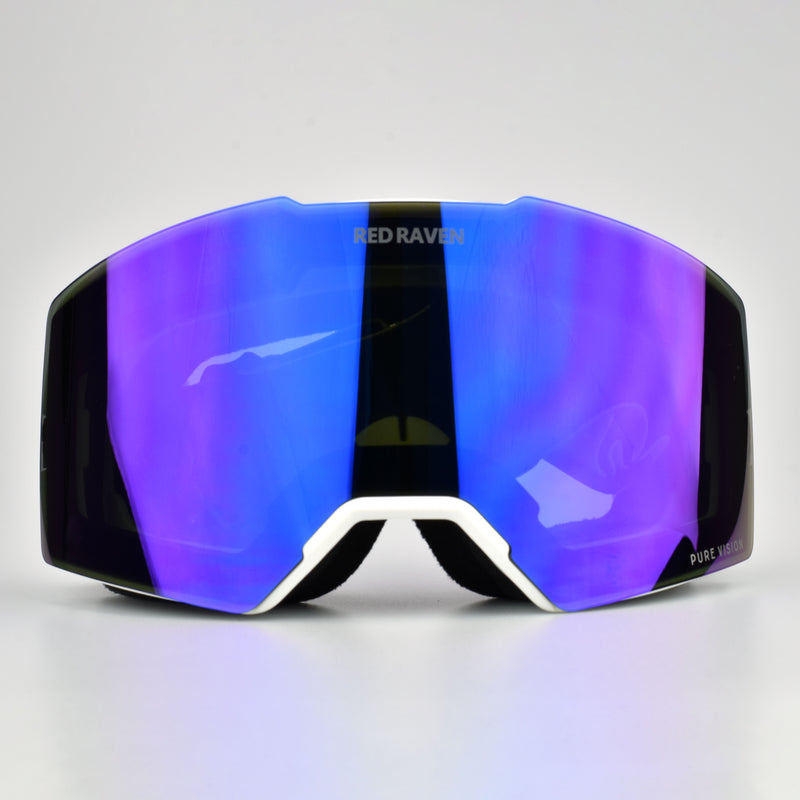 MASCHERA DA NEVE #B BIANCO MALVA 