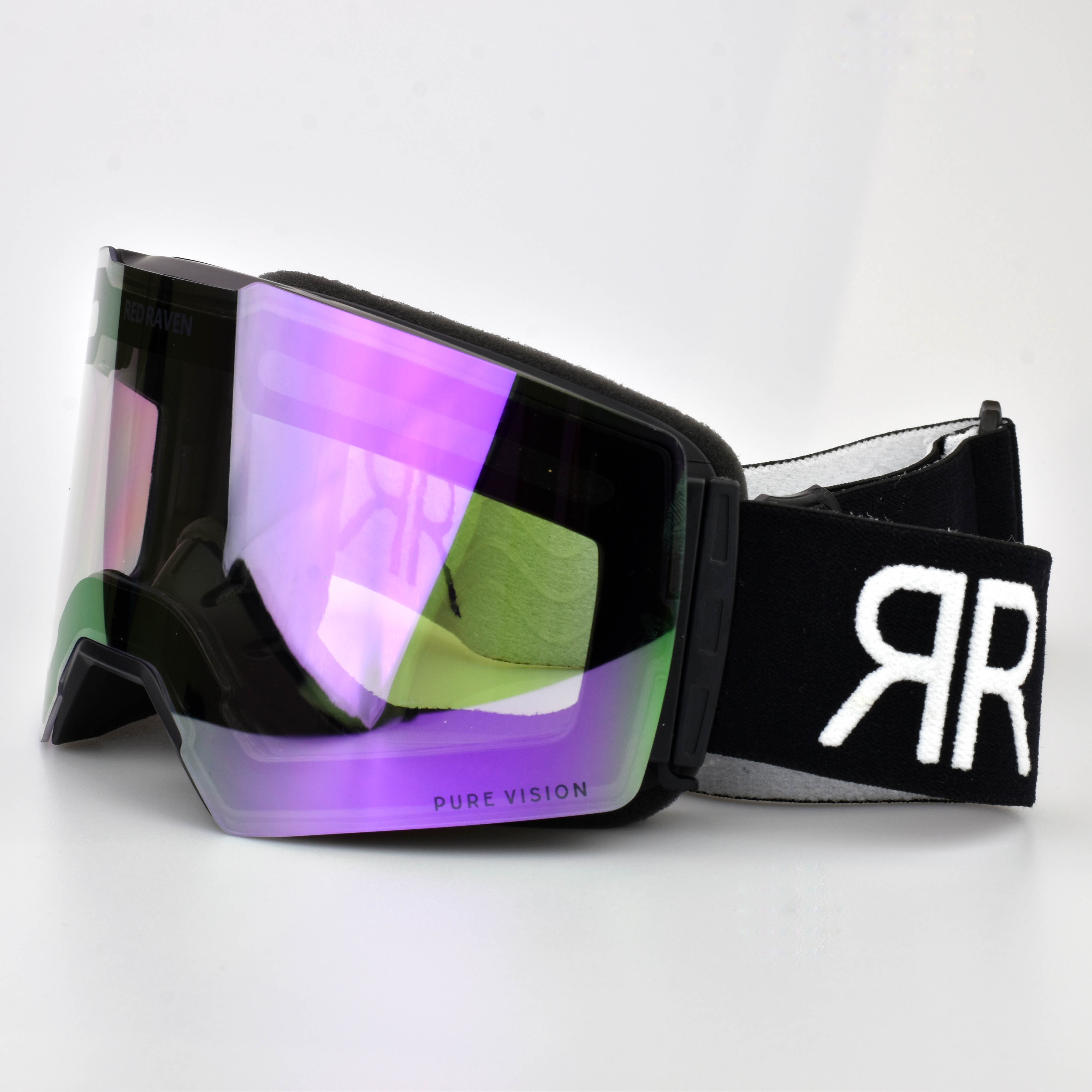 MASCHERA DA NEVE #B NERO VIOLA - FOTOCROMATICA 