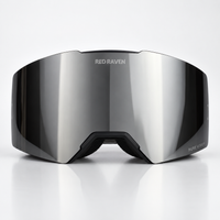 SNOW MASK #B BLACK SILVER
