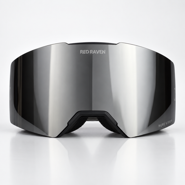 SNOW MASK #B BLACK SILVER
