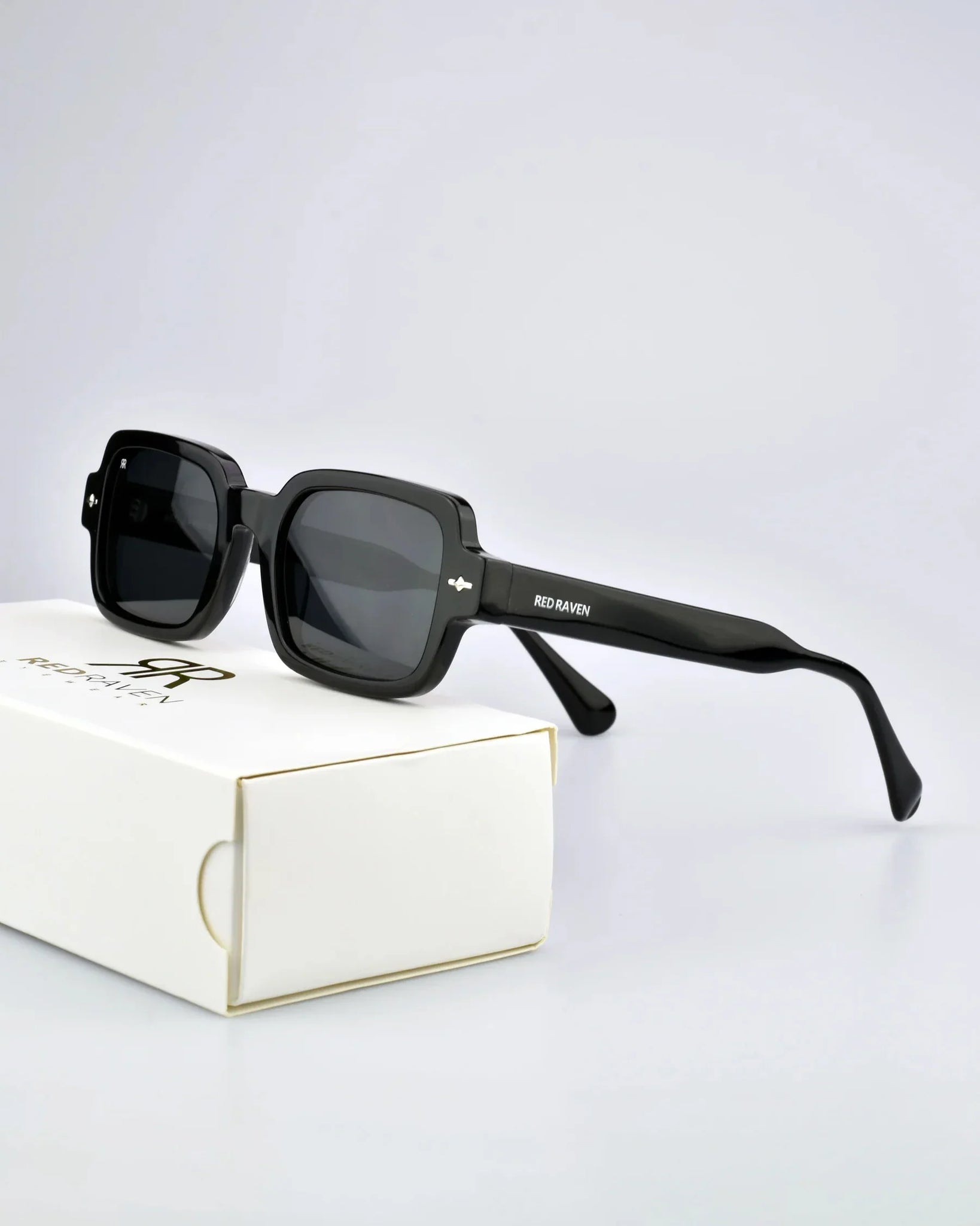 Men's Sunglasses Red Raven Black