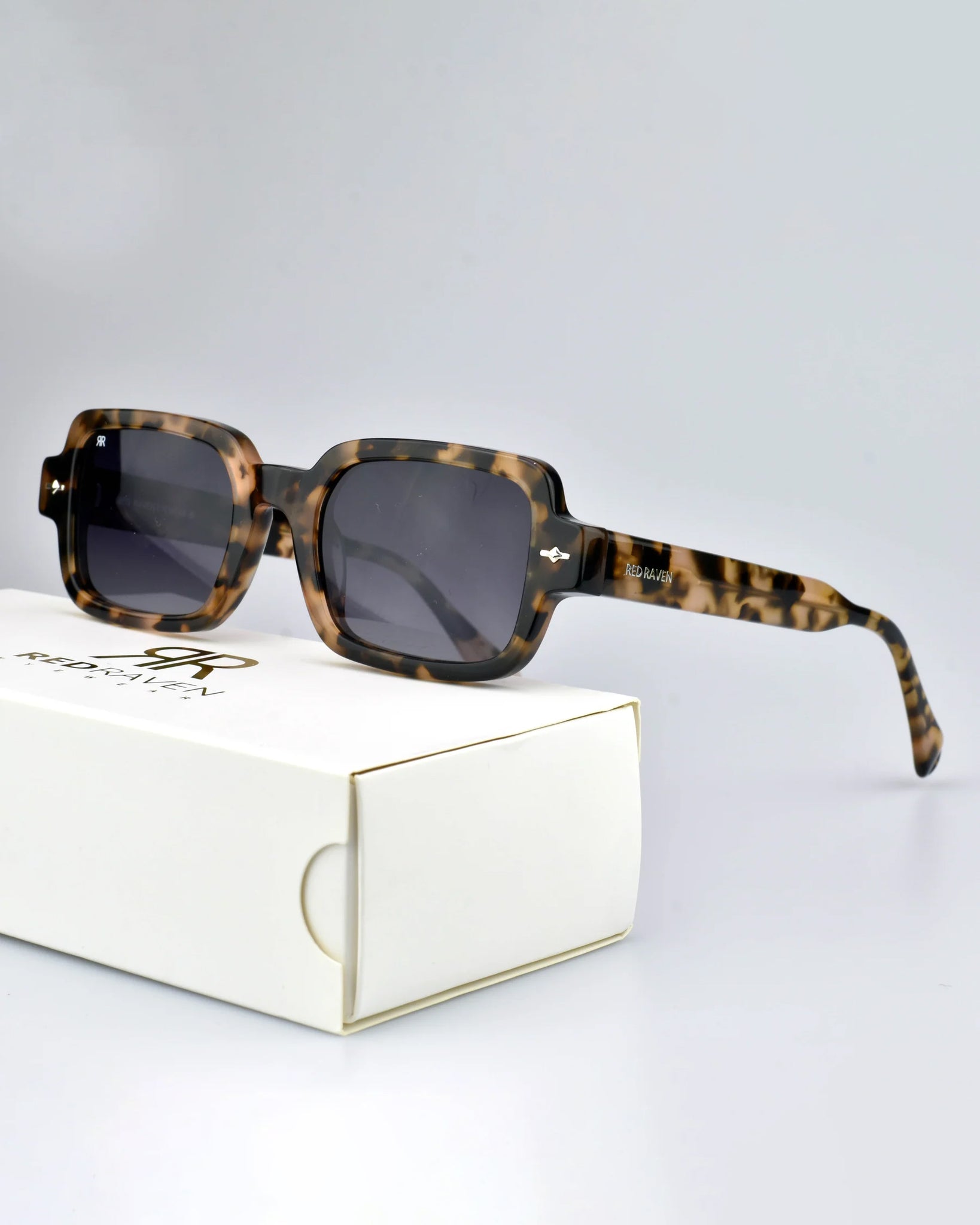 Men's Sunglasses Red Raven Brown