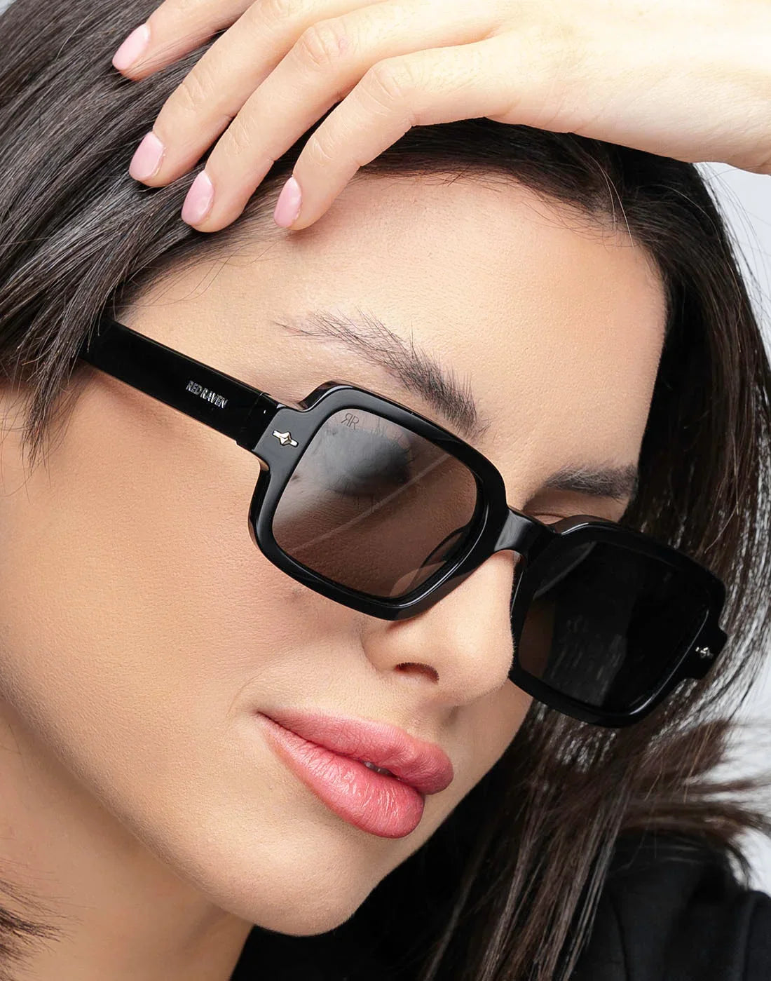 Men's Sunglasses Red Raven Black