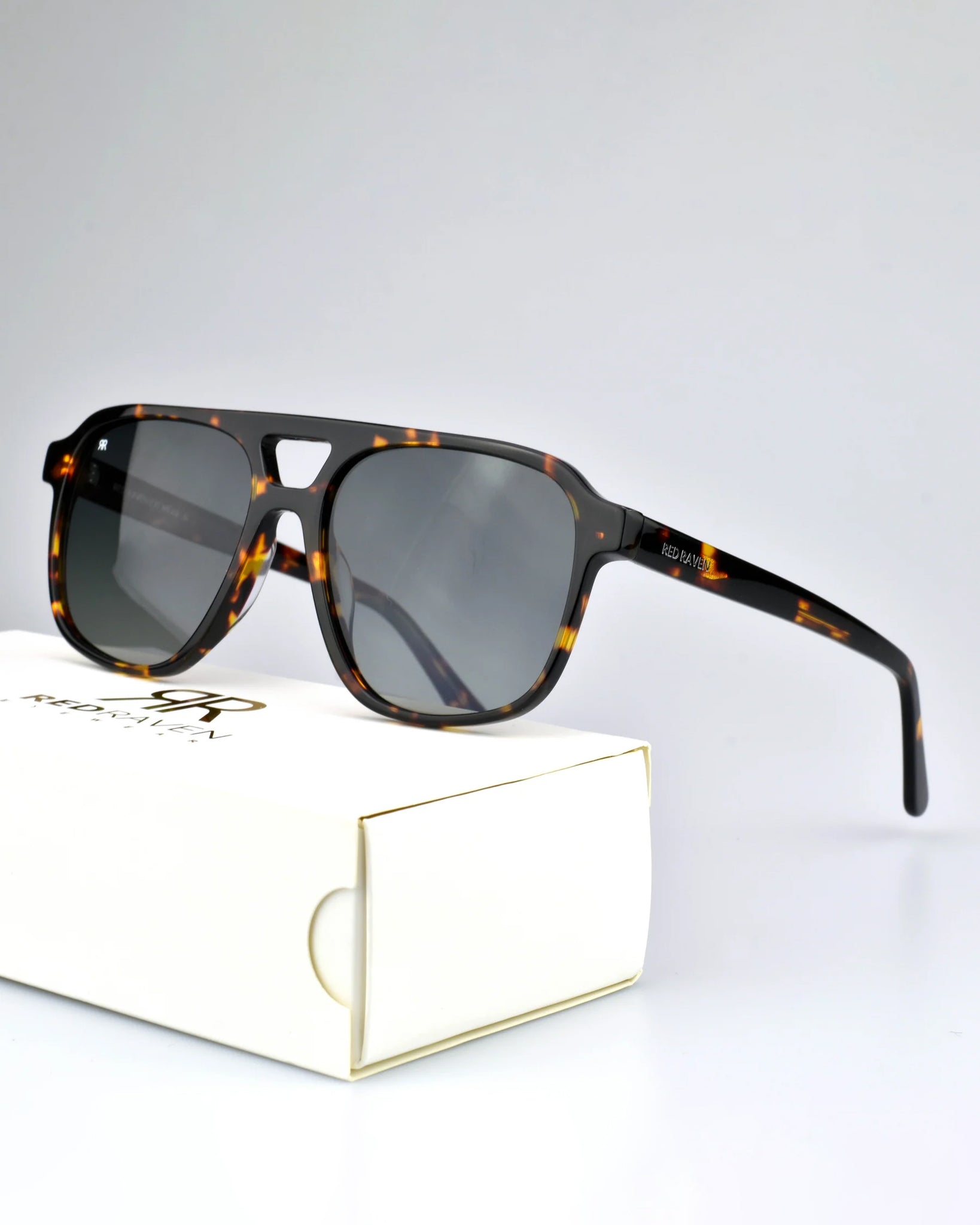 Men's Sunglasses Red Raven Brown