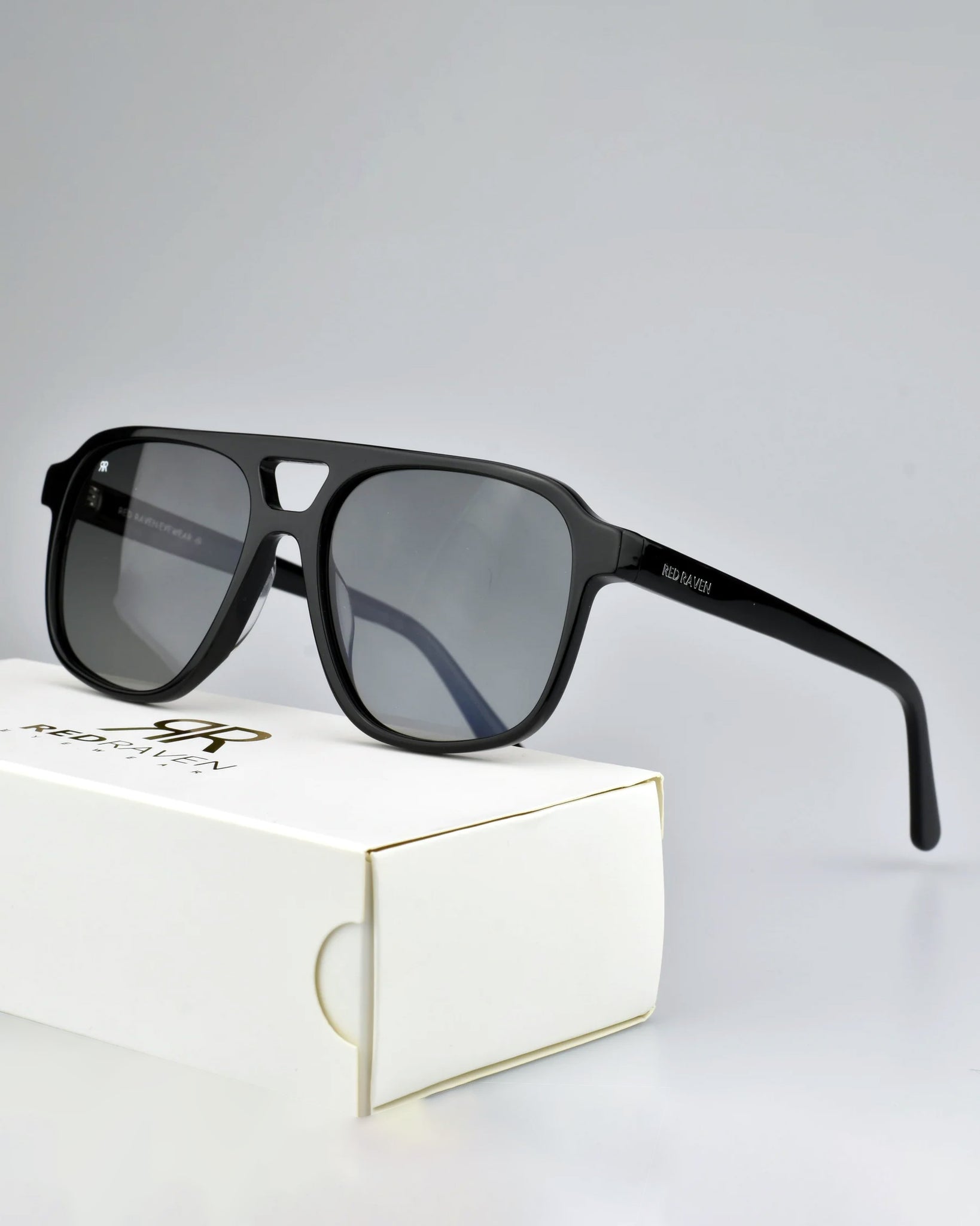 Men's Sunglasses Red Raven Black