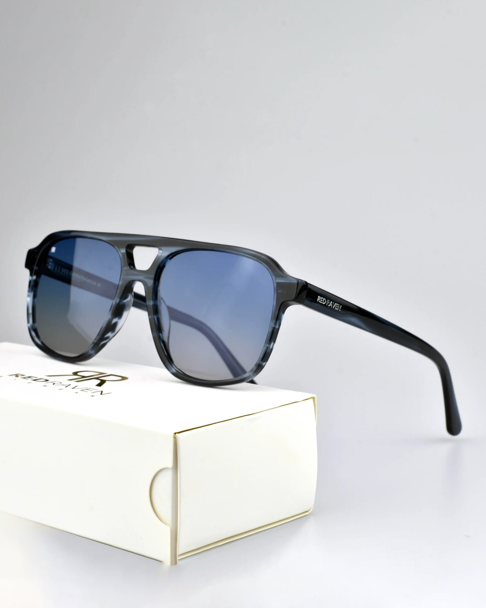 Men's Sunglasses Red Raven Blue