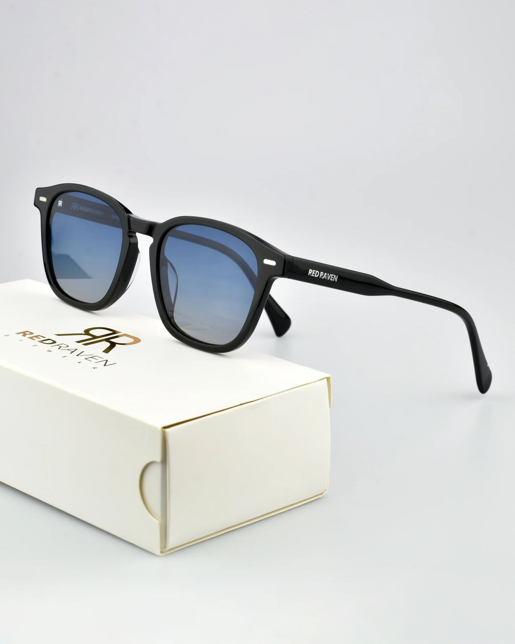 Men's Sunglasses Red Raven Black