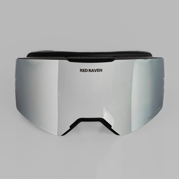 SNOW MASK #B BLACK SILVER