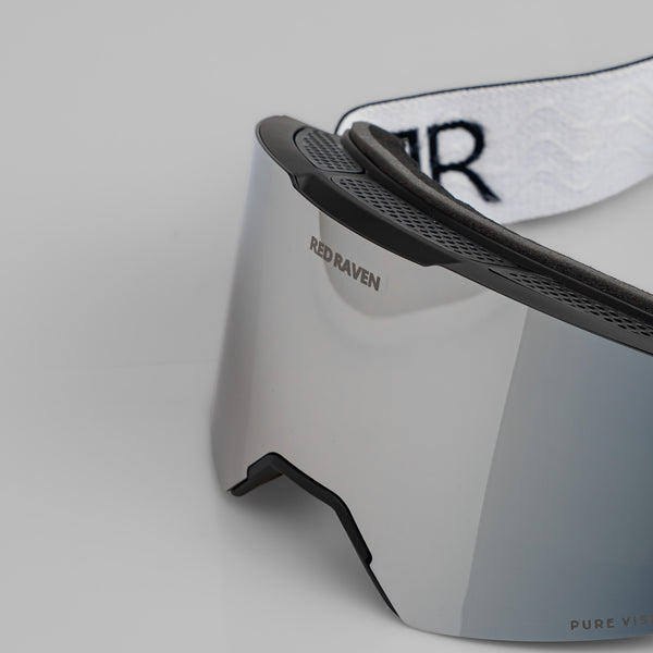 SNOW MASK #B BLACK SILVER
