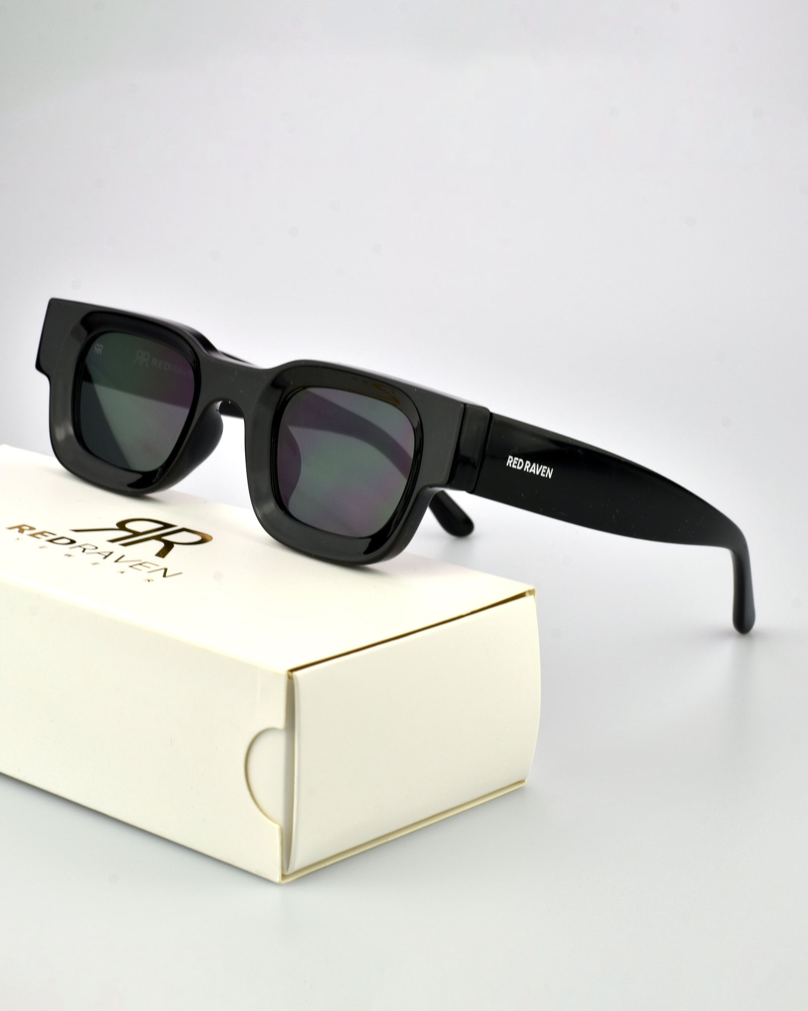 Men's Sunglasses Red Raven Black