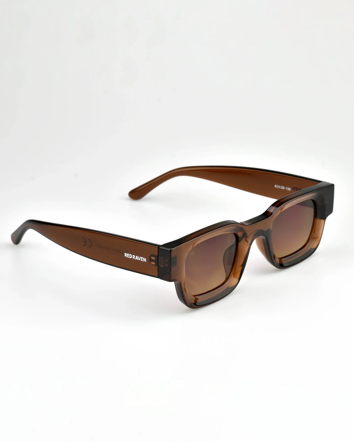 Men's Sunglasses Red Raven Brown