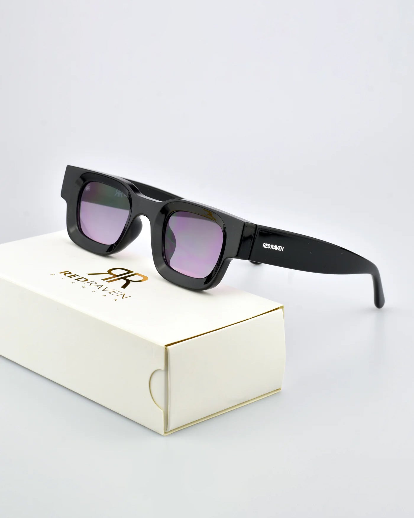 Men's Sunglasses Red Raven Black