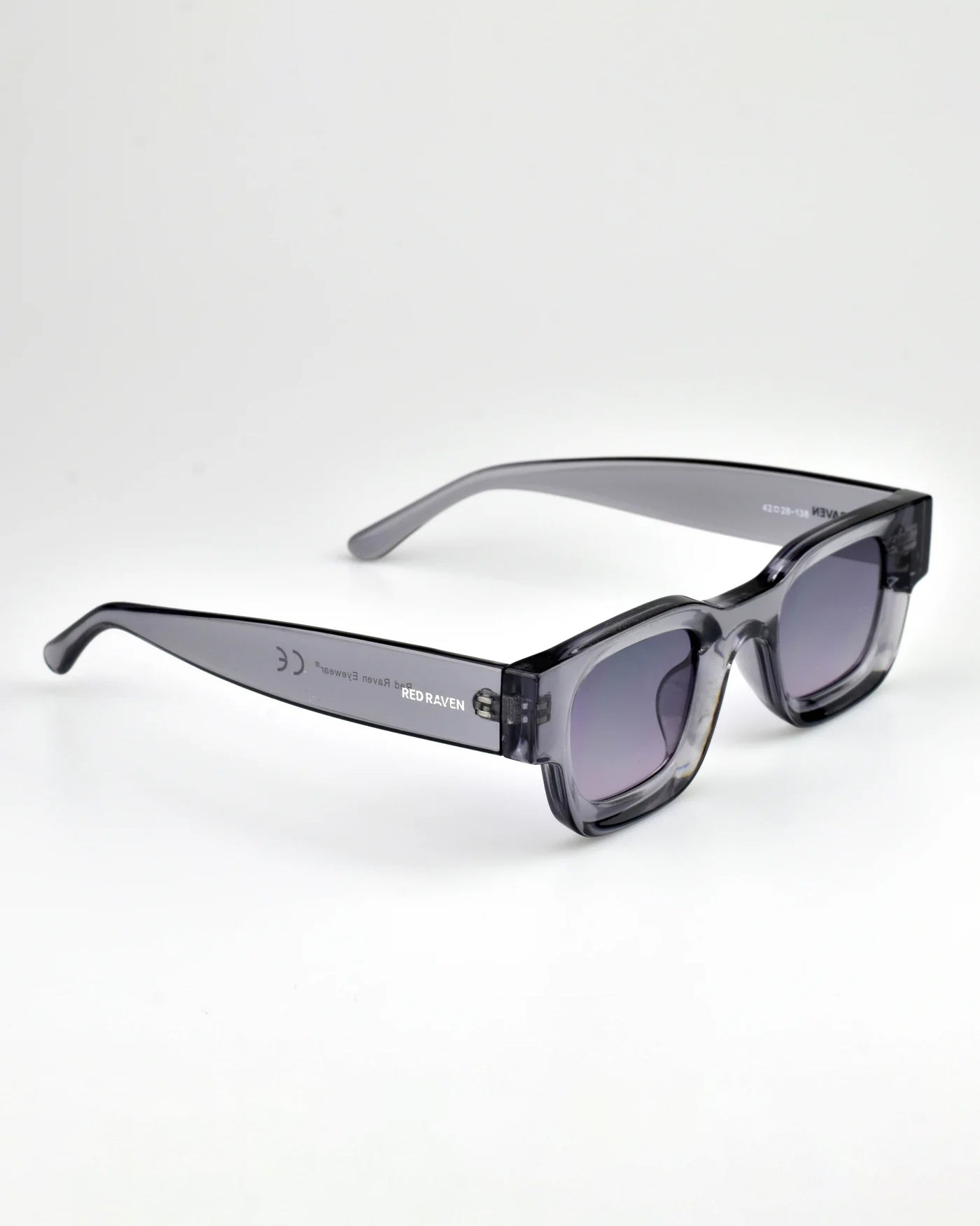 Men's Sunglasses Red Raven White