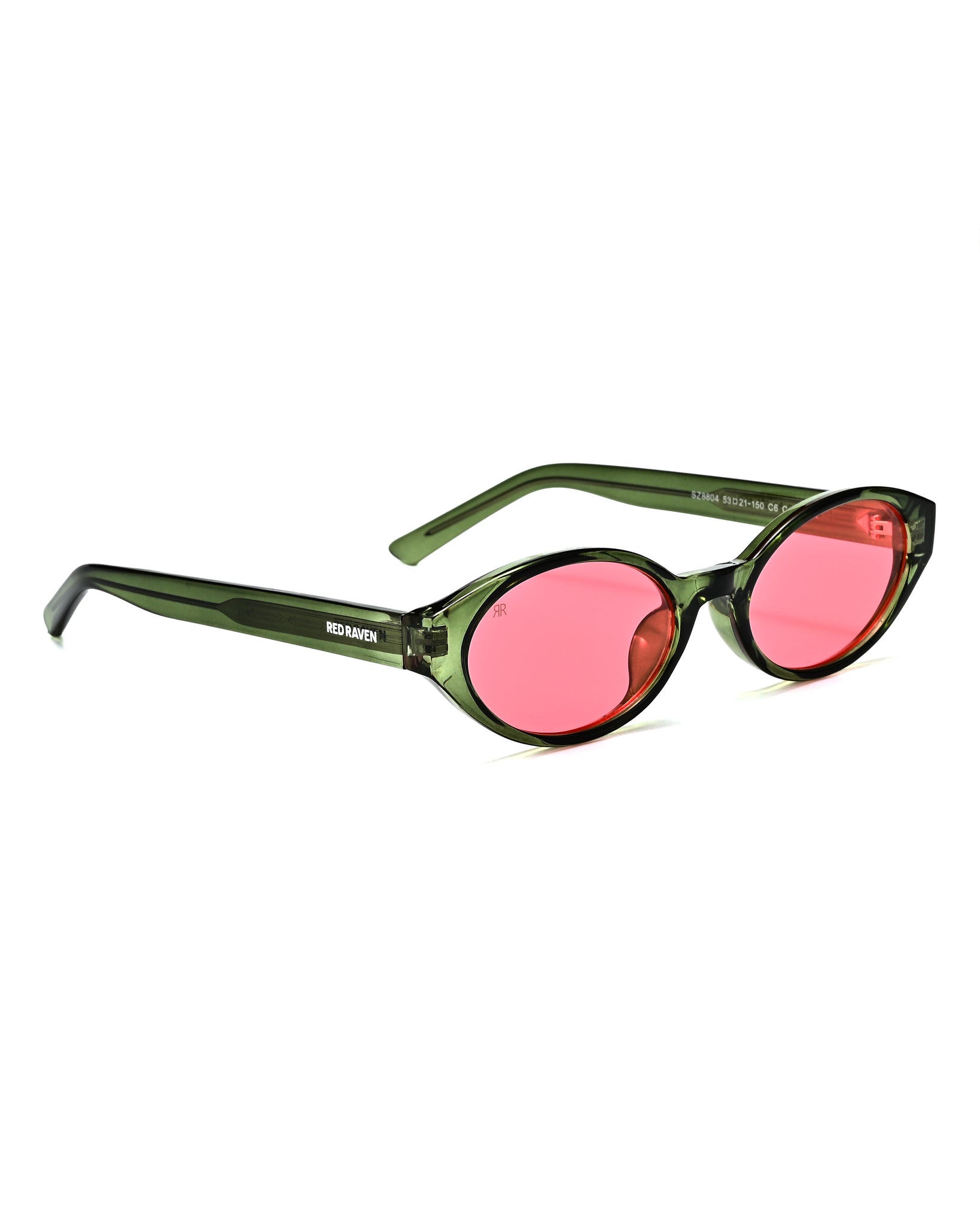 Men's Sunglasses Red Raven Green